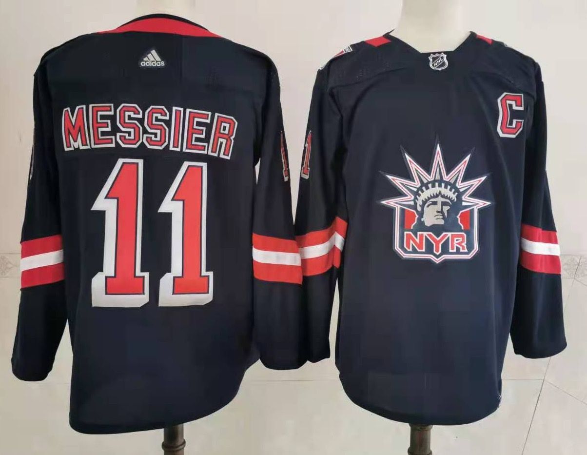 Men New York Rangers #11 Messier Navy Authentic Stitched 2020 Adidias NHL Jersey->new york rangers->NHL Jersey
